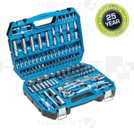 Set bitova i nasadnih nastavaka s račnom (112 kom), 1/4" + 1/2" + CrV